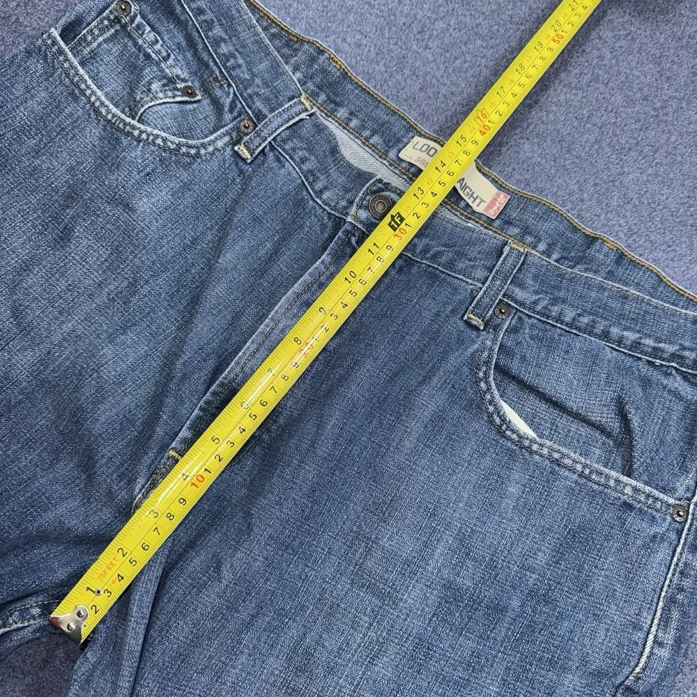 Vintage Levis 569 Jeans Mens 40x32 Blue Loose Straight Baggy Y2k Grunge Wide Leg